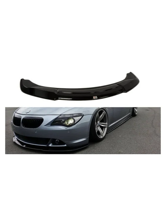 Lame de pare-chocs avant BMW Série 6 E63 v.2 noir brillant Maxton Design