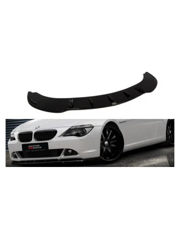 Lame de pare-chocs avant BMW Série 6 E63 v.1 noir brillant
