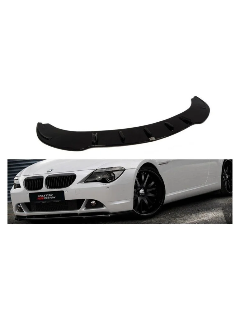 Lame de pare-chocs avant BMW Série 6 E63 v.1 noir brillant