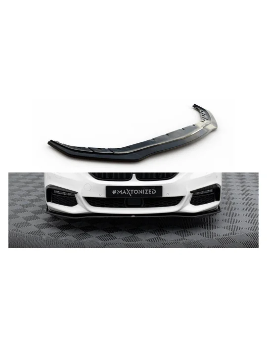 Lame avant v.2 BMW Série 5 G30 Pack M noir brillant Maxton Design