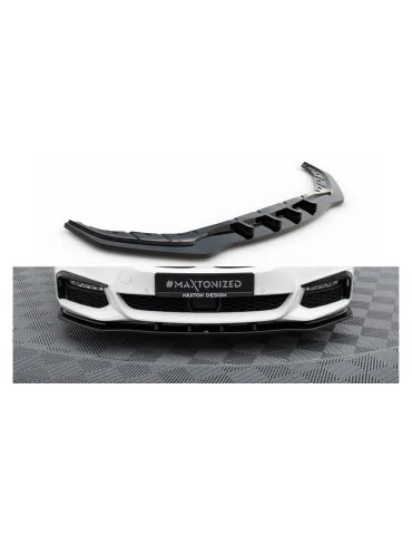 Lame avant v.1 BMW Série 5 G30 / G31 Pack M noir brillant