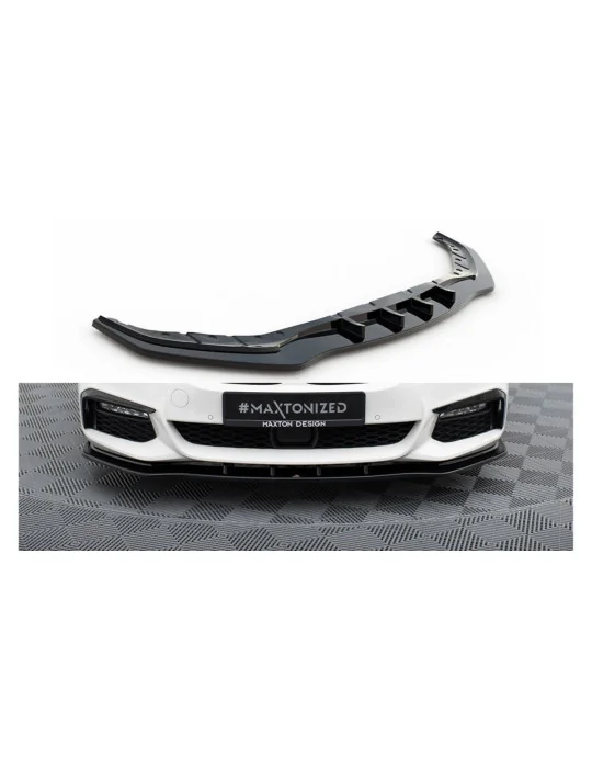 Lame avant v.1 BMW Série 5 G31 Pack M noir brillant Maxton Design