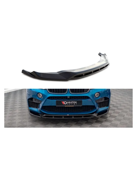 Lame avant v.3 BMW X5 M F85 X6 M F86 noir brillant Maxton Design