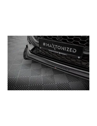 Lame avant Street Pro + flaps Ford Fiesta VIII ST restylée noir mat