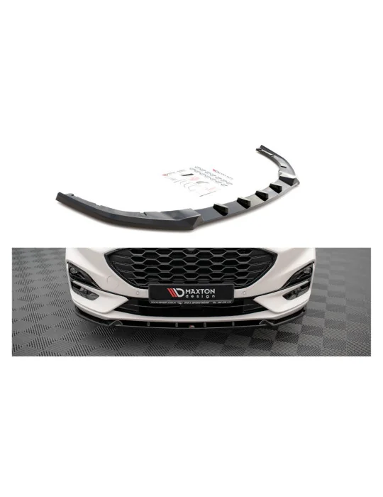 Lame de pare-chocs avant Ford Kuga III ST-Line noir brillant Maxton Design
