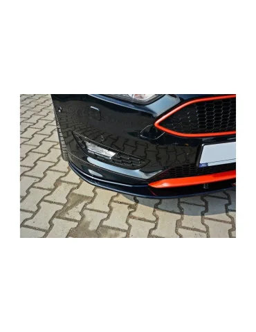 Lame avant v.1 Ford Focus III ST-Line restylée noir brillant