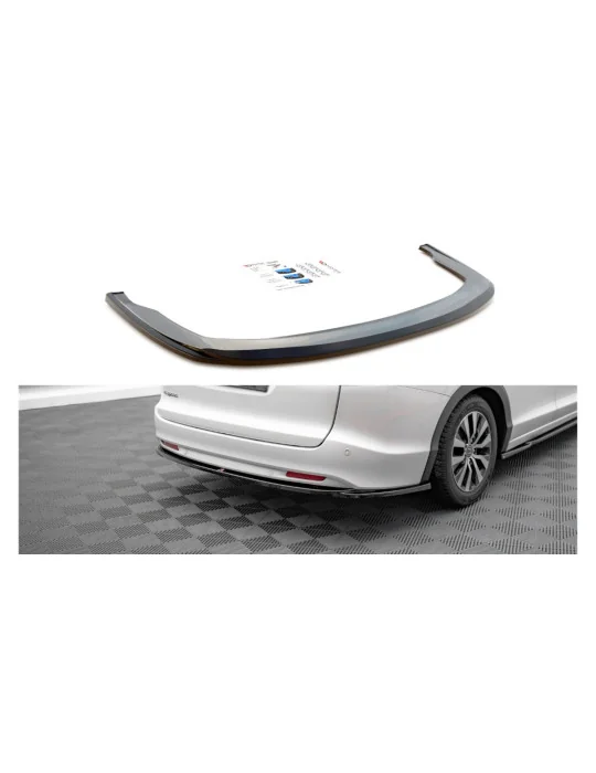 Diffuseur arrière central Honda Civic IX Tourer noir brillant Maxton Design