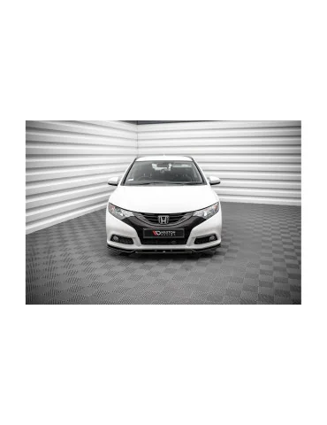 Lame de pare-chocs avant v.2 Honda Civic IX 2011-2014 noir brillant