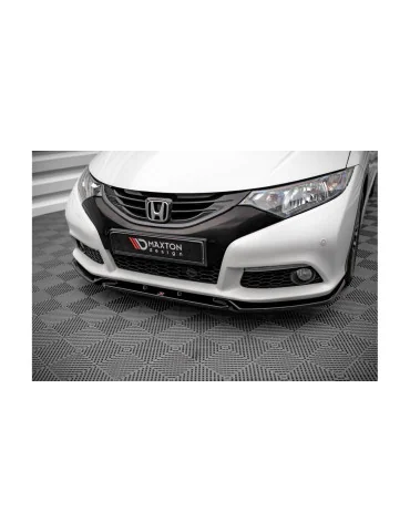 Lame de pare-chocs avant v.2 Honda Civic IX 2011-2014 noir brillant