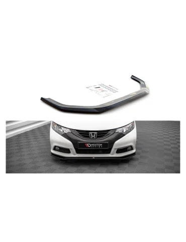 Lame de pare-chocs avant v.1 Honda Civic IX 2011-2014 noir brillant