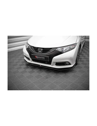 Lame de pare-chocs avant v.1 Honda Civic IX 2011-2014 noir brillant