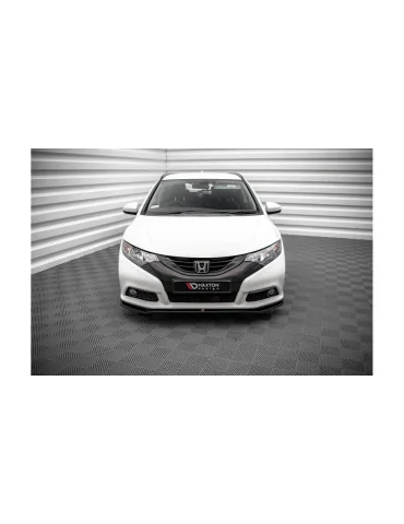 Lame de pare-chocs avant v.1 Honda Civic IX 2011-2014 noir brillant