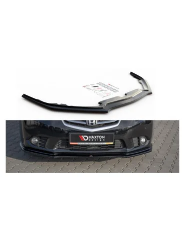 Lame de pare-chocs avant Honda Accord VIII restylée noir brillant