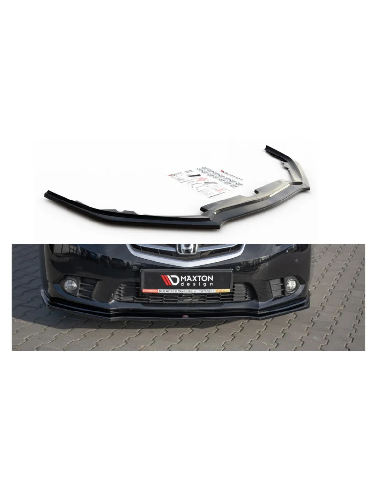 Lame de pare-chocs avant Honda Accord VIII restylée noir brillant