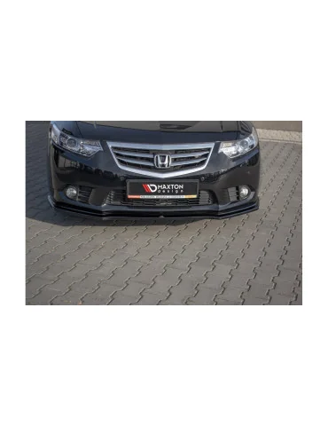 Lame de pare-chocs avant Honda Accord VIII restylée noir brillant