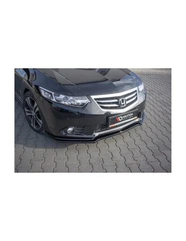 Lame de pare-chocs avant Honda Accord VIII restylée noir brillant