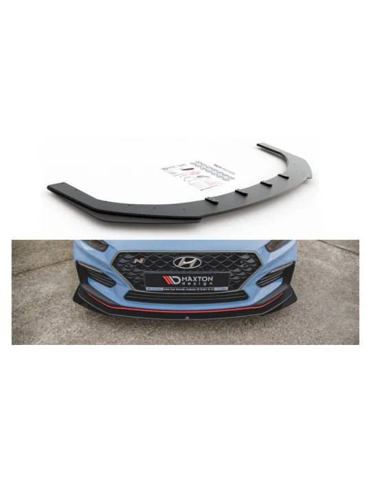 Lame avant Racing Durability flaps Hyundai i30 N noir mat Maxton Design