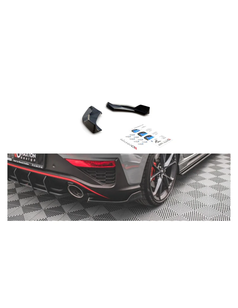 Splitters latéraux arrière Hyundai i30 N restylée v.3 noir brillant