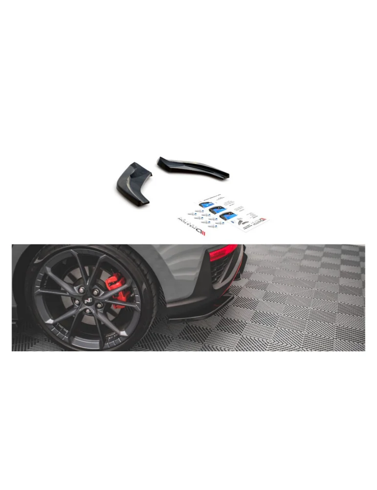 Splitters latéraux arrière Hyundai i30 N restylée v.2 noir brillant