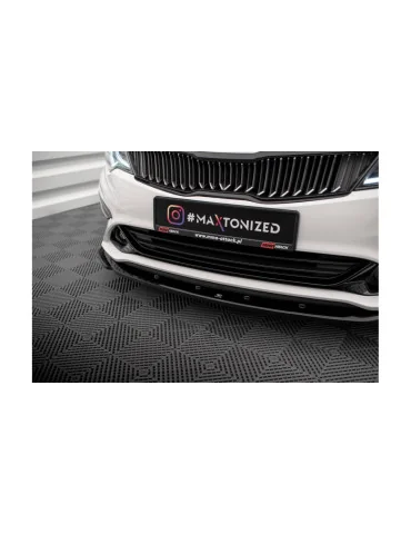 Splitter avant Kia Optima IV restylée v.2 noir brillant