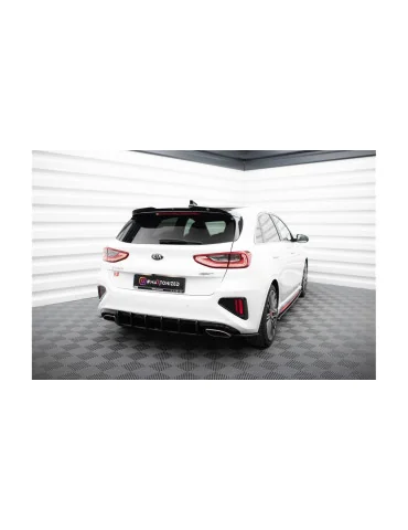 Splitters latéraux arrière Street Pro Kia Ceed III GT noir/rouge