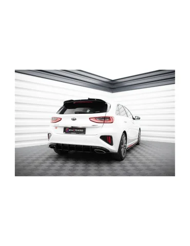 Splitters latéraux arrière Street Pro Kia Ceed III GT noir/rouge