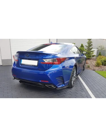 Splitters latéraux arrière Lexus RC noir brillant