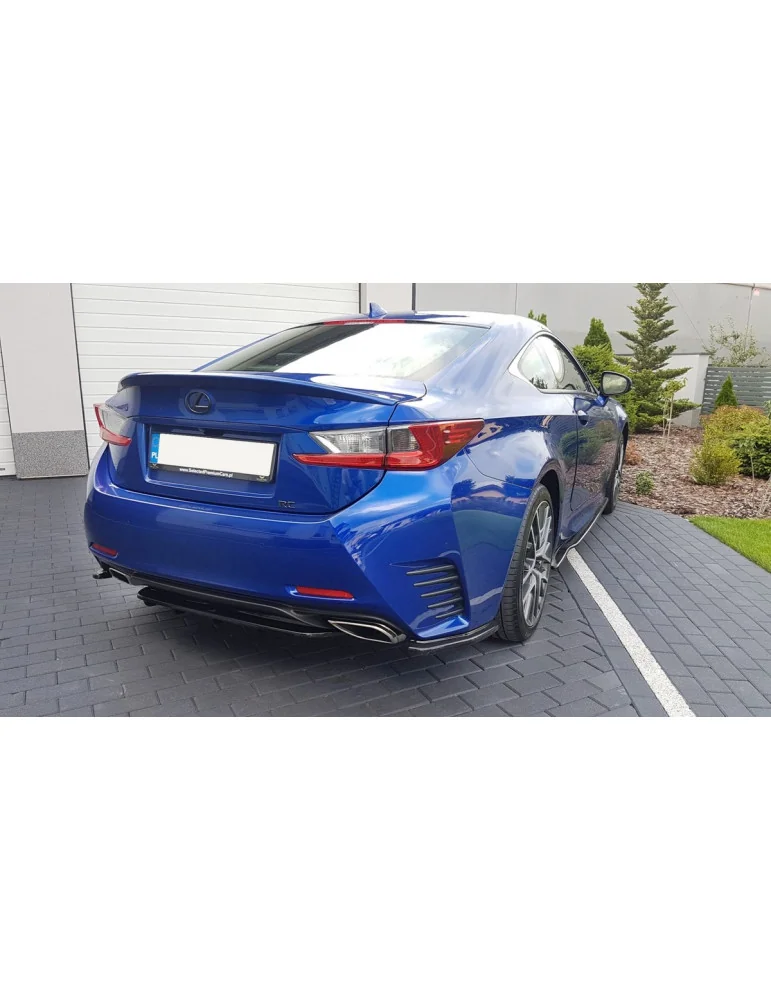 Splitters latéraux arrière Lexus RC noir brillant