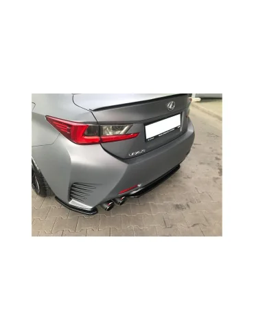 Splitters latéraux arrière Lexus RC noir brillant