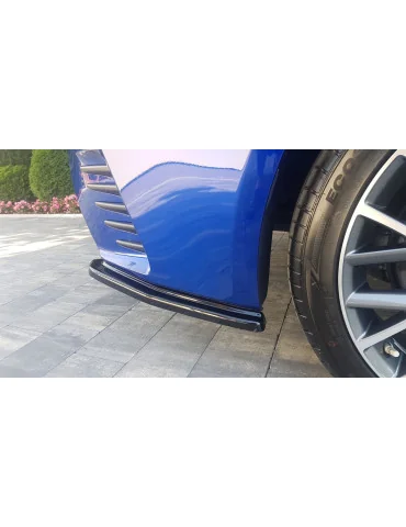 Splitters latéraux arrière Lexus RC noir brillant
