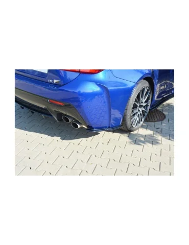 Splitters latéraux arrière Lexus RC F noir brillant