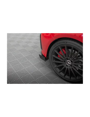 Splitters latéraux Street Pro + flaps A 45 AMG W176 noir