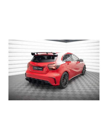 Splitters latéraux Street Pro + flaps A 45 AMG W176 noir