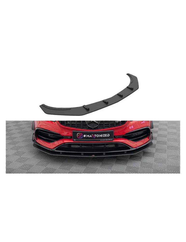 Lame avant Street Pro Mercedes A 45 AMG Aero W176 restylée noir mat