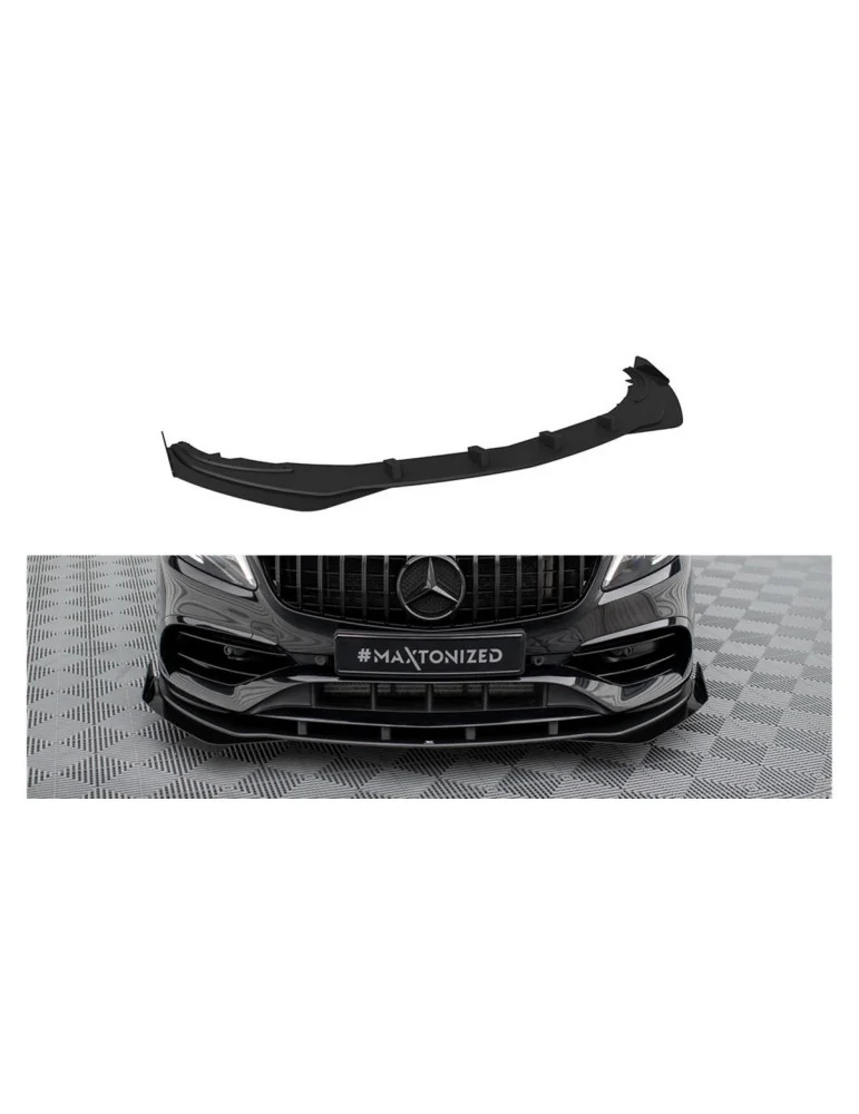 Lame avant Street Pro + flaps Classe A AMG-Line W176 noir mat