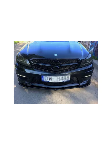 Lame avant Mercedes C63 AMG W204 / S204 restylée noir brillant