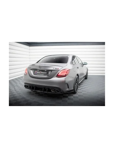 Rajouts arrière Street Pro C63 AMG W205 restylée noir mat