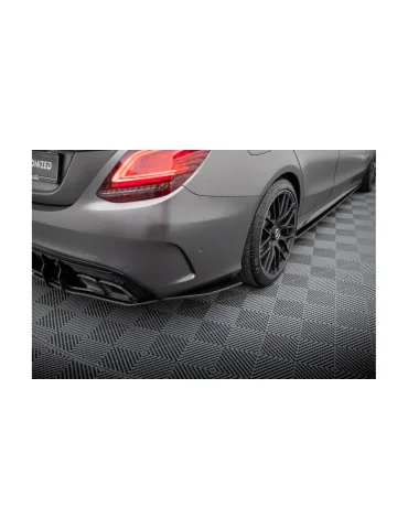 Rajouts arrière Street Pro C63 AMG W205 restylée noir mat