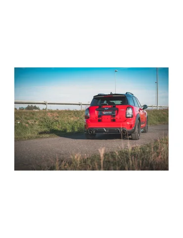 Rajouts arrière latéraux Mini Countryman II F60 JCW noir brillant