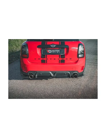 Splitter arrière central Mini Countryman II F60 JCW noir brillant