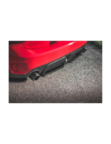 Splitter arrière central Mini Countryman II F60 JCW noir brillant