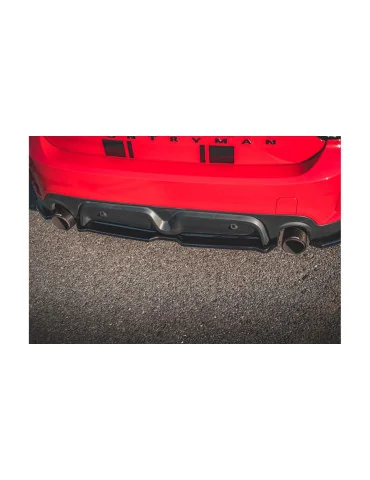 Splitter arrière central Mini Countryman II F60 JCW noir brillant