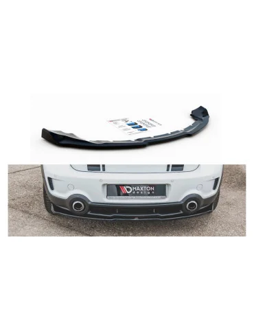 Splitter arrière central Mini Countryman I R60 JCW noir brillant