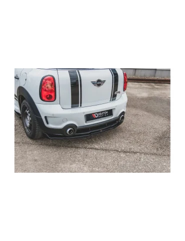 Splitter arrière central Mini Countryman I R60 JCW noir brillant