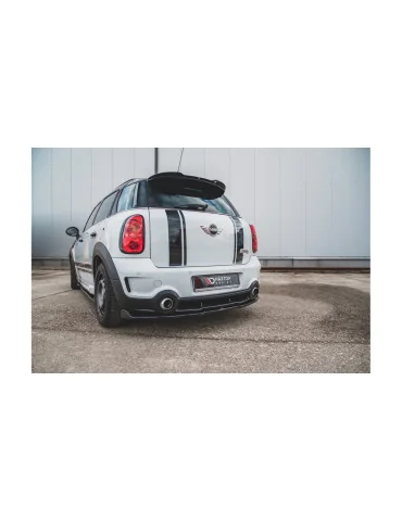 Splitter arrière central Mini Countryman I R60 JCW noir brillant