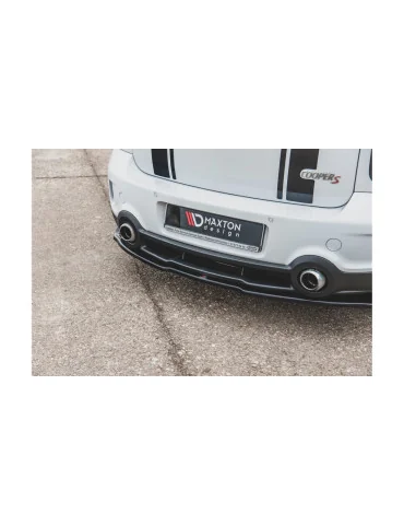 Splitter arrière central Mini Countryman I R60 JCW noir brillant