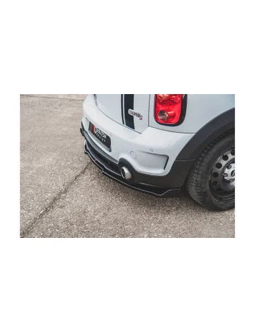 Splitter arrière central Mini Countryman I R60 JCW noir brillant