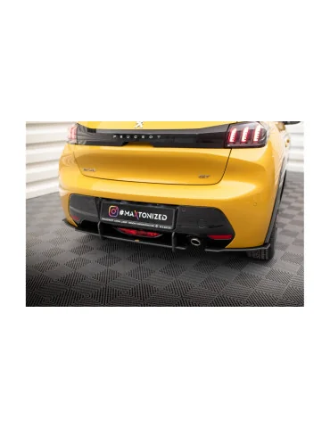 Splitters latéraux arrière Street Pro Peugeot 208 II GT noir