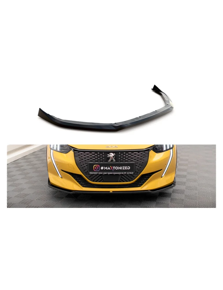 Lame avant Peugeot 208 II GT v.2 noir brillant
