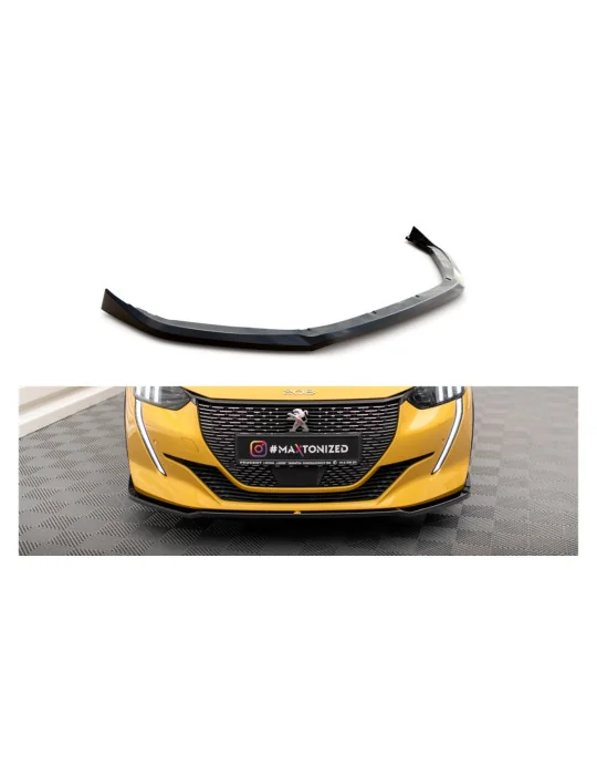 Lame avant Peugeot 208 GT v.2 noir brillant Maxton Design